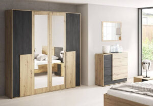 Bafra Chest of Drawers in Oak Artisan and Norwegian Pine, view 2 — Arte-N chest of drawers