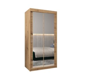 Tokyo III Sliding Door Wardrobe 100cm - side profile showing the depth