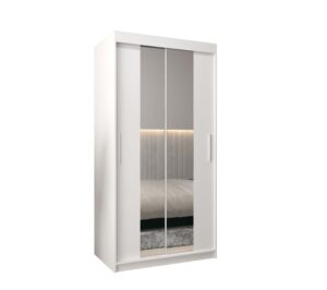 Tokyo I Sliding Door Wardrobe 100cm - side profile showing the depth