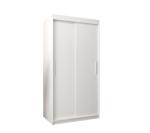 Tokyo Sliding Door Wardrobe 100cm - shown in a bedroom setting, 100cm wide