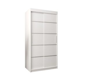 Verona 01 Sliding Door Wardrobe 100cm - side profile showing the depth