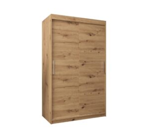 Tokyo Sliding Door Wardrobe 120cm - side profile showing the depth