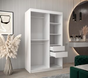 Verona 04 Sliding Door Wardrobe 120cm - close detail of the door finish and handle