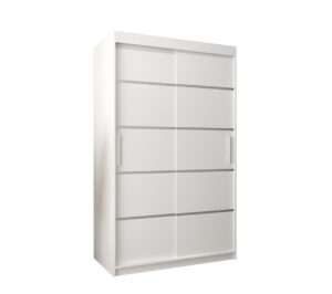 Verona 01 Sliding Door Wardrobe 120cm - side profile showing the depth