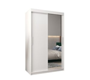 Tokyo II Sliding Door Wardrobe 120cm - side profile showing the depth