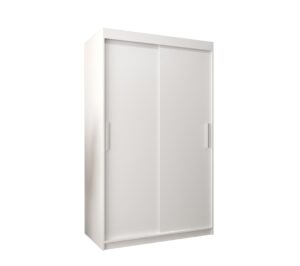 Tokyo Sliding Door Wardrobe 120cm - shown in a bedroom setting, 120cm wide