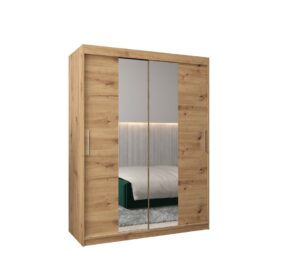 Tokyo I Sliding Door Wardrobe 150cm - shown in a bedroom setting, 150cm wide