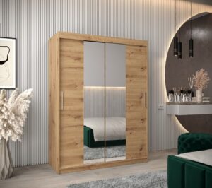 Tokyo I Sliding Door Wardrobe 150cm - front view with the doors closed