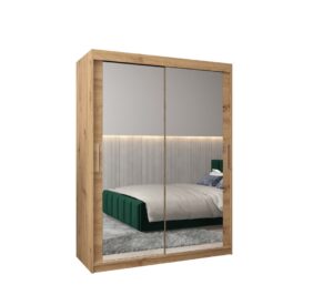 Tokyo III Sliding Door Wardrobe 150cm - side profile showing the depth
