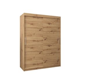 Tokyo Sliding Door Wardrobe 150cm - side profile showing the depth