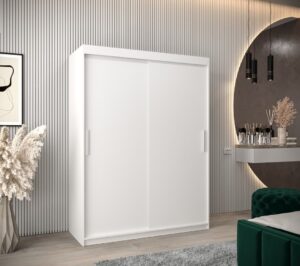 Tokyo Sliding Door Wardrobe 150cm - front view with the doors closed