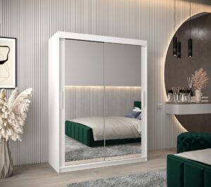 Tokyo III Sliding Door Wardrobe 150cm - front view with the doors closed