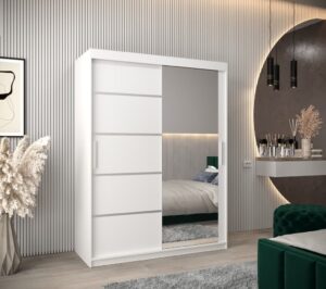 Verona 02 Sliding Door Wardrobe 150cm - front view with the doors closed
