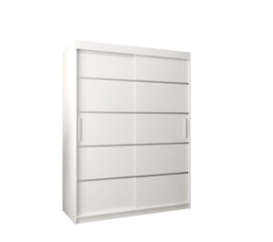 Verona 01 Sliding Door Wardrobe 150cm - shown in a bedroom setting, 150cm wide