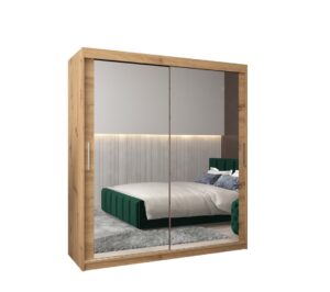 Tokyo III Sliding Door Wardrobe 180cm - side profile showing the depth