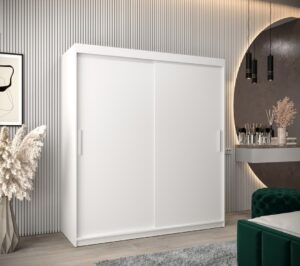 Tokyo Sliding Door Wardrobe 180cm - front view with the doors closed