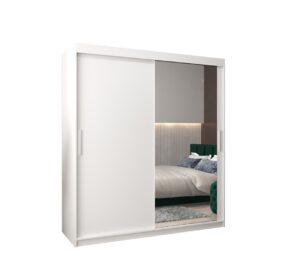 Tokyo II Sliding Door Wardrobe 180cm - side profile showing the depth