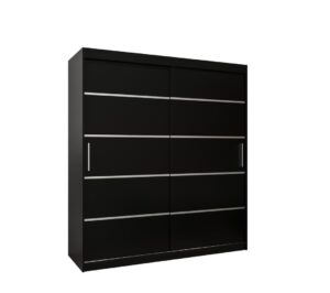 Verona 01 Sliding Door Wardrobe 180cm - shown in a bedroom setting, 180cm wide