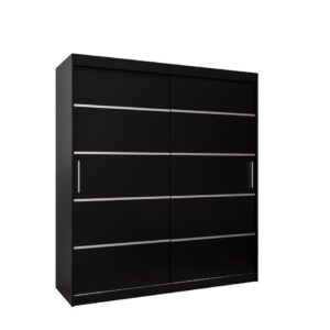 Verona 01 Sliding Door Wardrobe 180cm - shown in a bedroom setting, 180cm wide