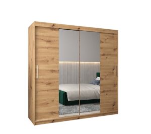 Tokyo I Sliding Door Wardrobe 200cm - shown in a bedroom setting, 200cm wide