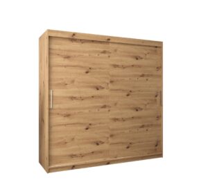 Tokyo Sliding Door Wardrobe 200cm - side profile showing the depth