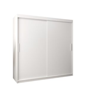 Tokyo Sliding Door Wardrobe 200cm - shown in a bedroom setting, 200cm wide