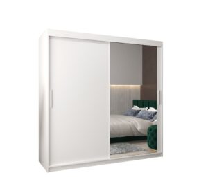 Tokyo II Sliding Door Wardrobe 200cm - side profile showing the depth