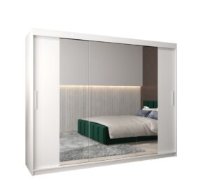 Tokyo II Sliding Door Wardrobe 250cm - side profile showing the depth