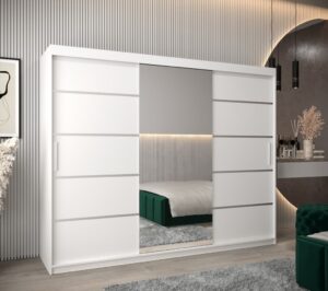Verona 02 Sliding Door Wardrobe 250cm - front view with the doors closed