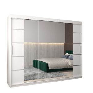 Verona 04 Sliding Door Wardrobe 250cm - shown in a bedroom setting, 250cm wide