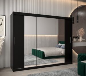 Tokyo II Sliding Door Wardrobe 250cm - front view with the doors closed