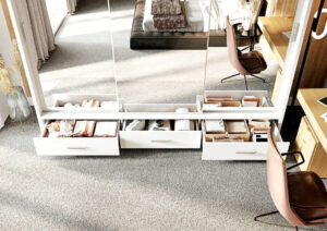 Arti 23 - 3 Sliding Door Wardrobe 250cm - front view with the doors closed