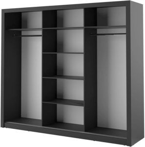 Arti AR-01 Sliding Door Wardrobe 250cm - front view with the doors closed
