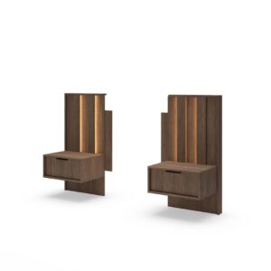 Amaro Bedside Tables 50cm [Set Of Two], shown from the front — Arte-N bedroom cabinet