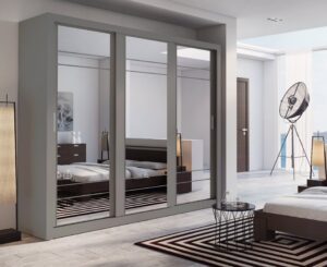 Arti AR-02 Sliding Door Wardrobe 250cm - interior layout with the doors open