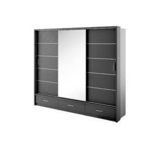 Arti AR-01 Sliding Door Wardrobe 250cm - close detail of the door finish and handle