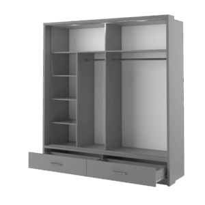 Arti AR-05 Sliding Door Wardrobe 200cm - front view with the doors closed