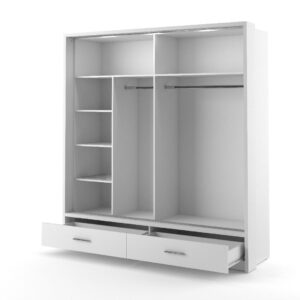 Arti 24 - 2 Sliding Door Wardrobe 200cm - front view with the doors closed