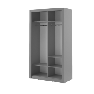 Arti 6 - 2 Sliding Door Wardrobe 120cm - front view with the doors closed