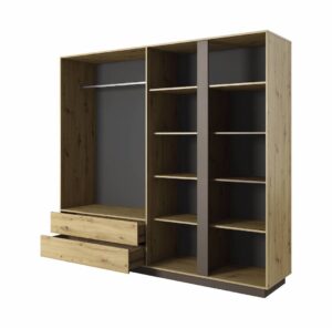 Arco Hinged Door Wardrobe 220cm - front view with the doors closed