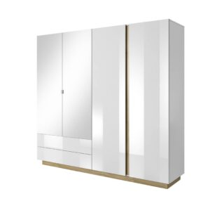Arco Hinged Door Wardrobe 220cm - side profile showing the depth