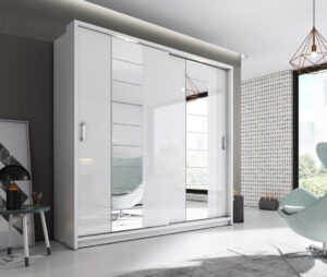 Arti AR-14 Sliding Door Wardrobe 220cm - interior layout with the doors open