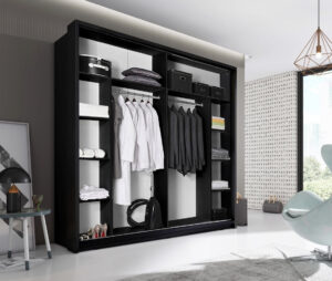 Arti AR-14 Sliding Door Wardrobe 220cm - front view with the doors closed