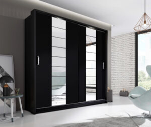 Arti AR-14 Sliding Door Wardrobe 220cm - shown in a bedroom setting, 220cm wide