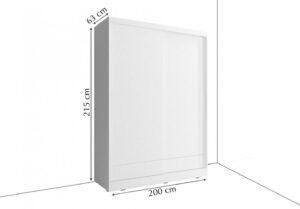 Arti 24 - 2 Sliding Door Wardrobe 200cm - additional product view