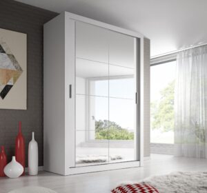 Arti 19 - 2 Sliding Door Wardrobe 120cm - close detail of the door finish and handle