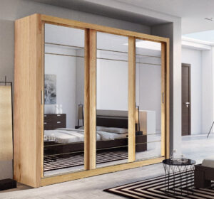 Arti AR-02 Sliding Door Wardrobe 250cm - shown in a bedroom setting, 250cm wide