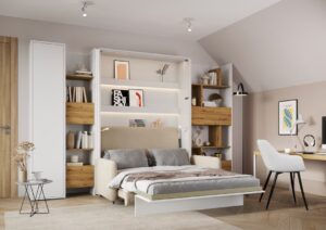 Bed Concept BC-20 Hinged Door Wardrobe 101cm - close detail of the door finish and handle