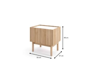 Boho Cabinet 50cm, shown at an angle — Arte-N bedroom cabinet