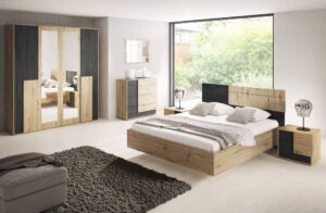 Bafra Bedside Table, drawer and storage detail — Arte-N bedroom cabinet